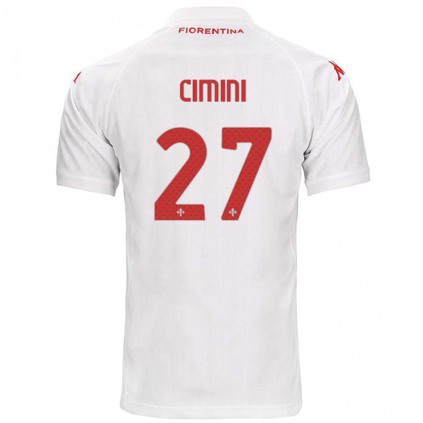 Niño Fútbol Camiseta Linda Tucceri Cimini #27 Blanco 2ª Equipación 2024/25