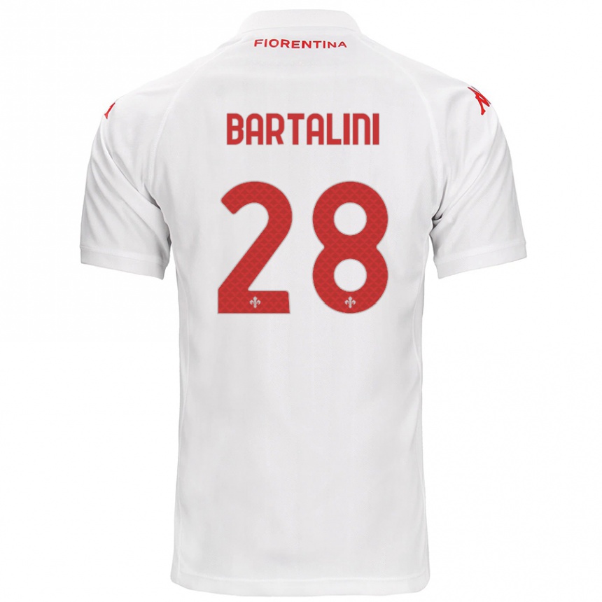 Niño Fútbol Camiseta Viola Bartalini #28 Blanco 2ª Equipación 2024/25