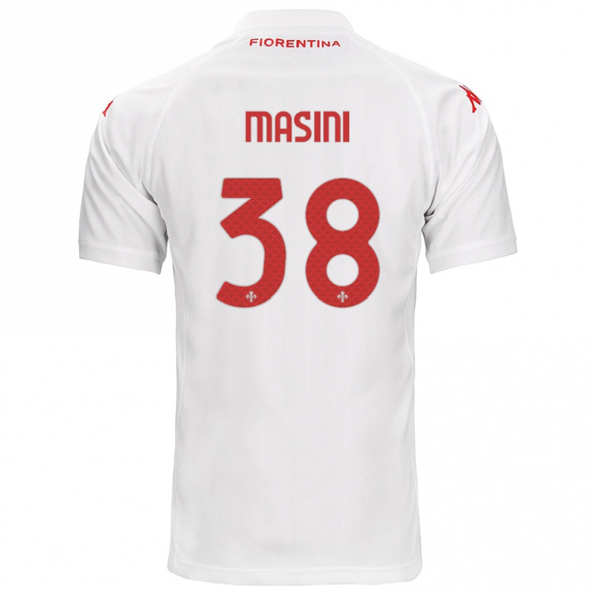 Niño Fútbol Camiseta Linda Masini #38 Blanco 2ª Equipación 2024/25