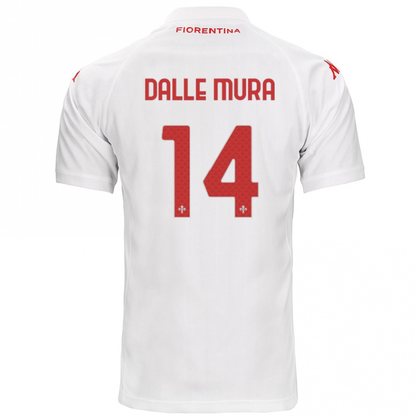 Niño Fútbol Camiseta Christian Dalle Mura #14 Blanco 2ª Equipación 2024/25