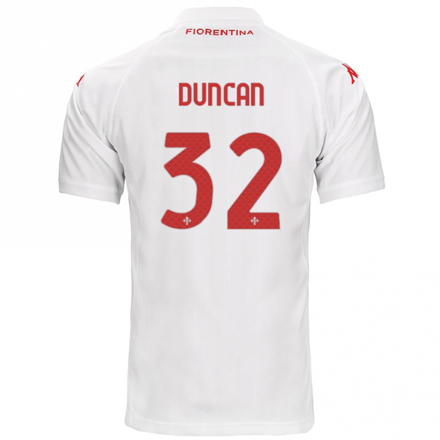 Niño Fútbol Camiseta Alfred Duncan #32 Blanco 2ª Equipación 2024/25