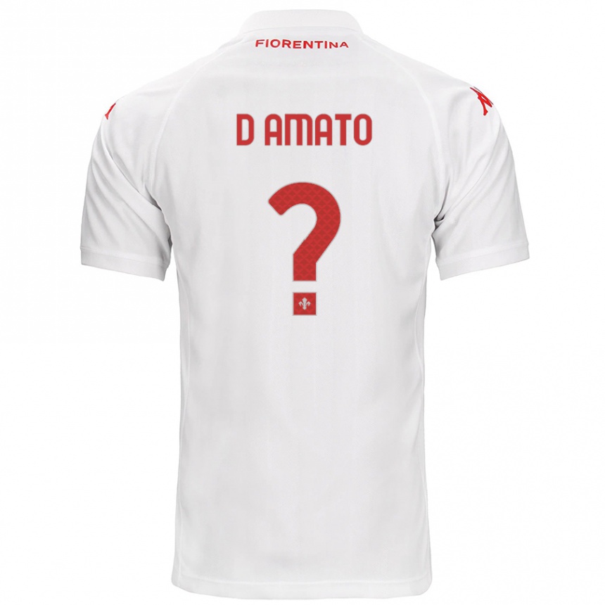 Niño Fútbol Camiseta Gabriele D'amato #0 Blanco 2ª Equipación 2024/25