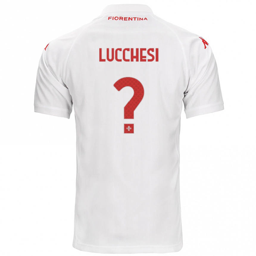 Niño Fútbol Camiseta Andrea Lucchesi #0 Blanco 2ª Equipación 2024/25