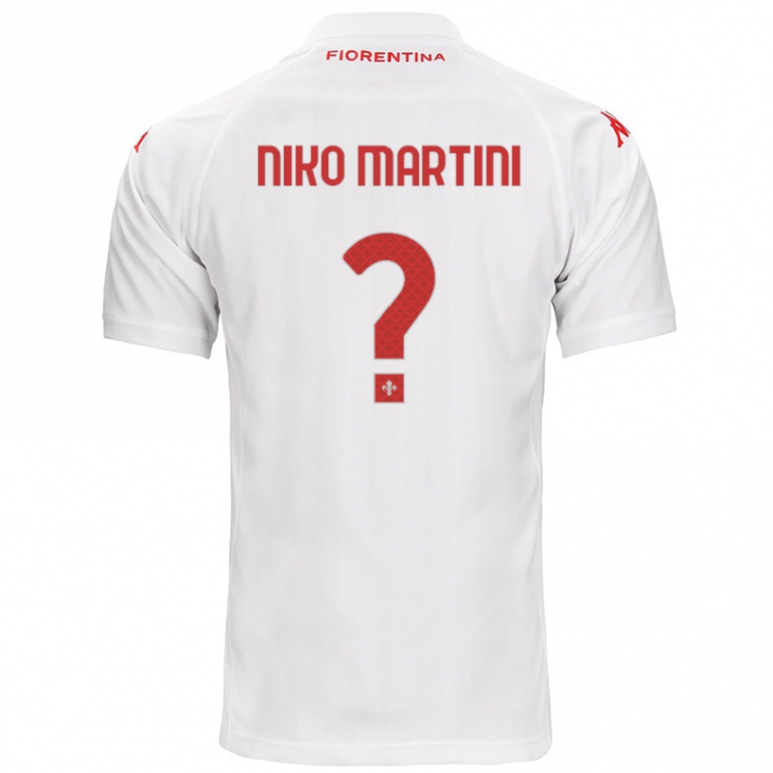 Niño Fútbol Camiseta Niko Martini #0 Blanco 2ª Equipación 2024/25