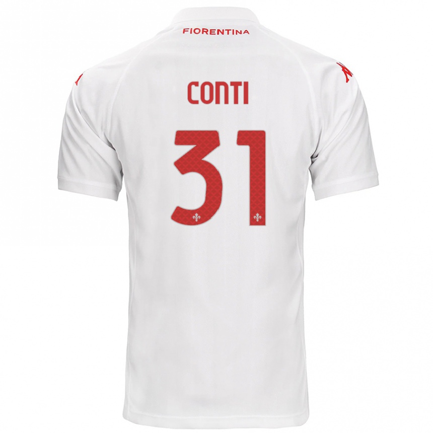 Niño Fútbol Camiseta Gabriele Conti #31 Blanco 2ª Equipación 2024/25