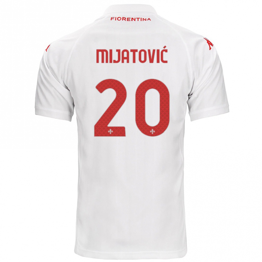 Niño Fútbol Camiseta Milica Mijatović #20 Blanco 2ª Equipación 2024/25