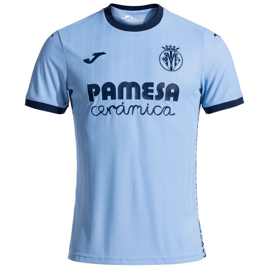 Niño Fútbol Camiseta Alex Quevedo #25 Azul Cielo 2ª Equipación 2024/25