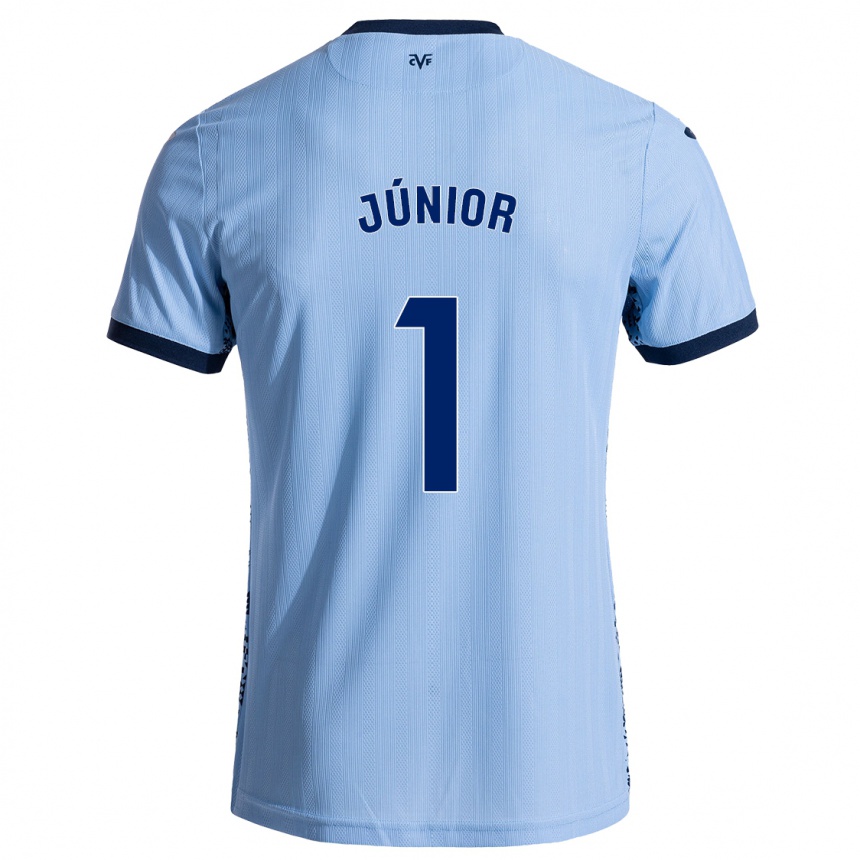 Niño Fútbol Camiseta Luiz Júnior #1 Azul Cielo 2ª Equipación 2024/25