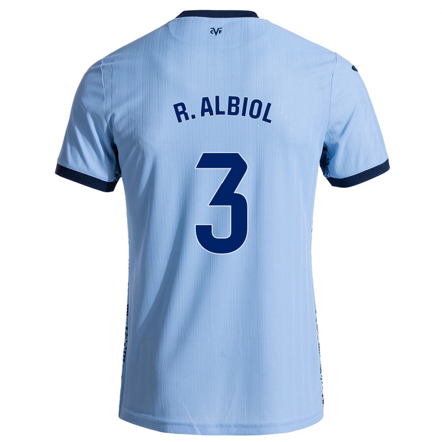 Niño Fútbol Camiseta Raúl Albiol #3 Azul Cielo 2ª Equipación 2024/25