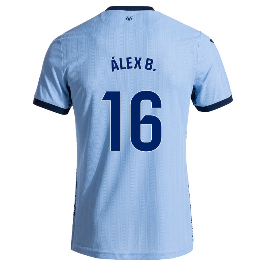 Niño Fútbol Camiseta Álex Baena #16 Azul Cielo 2ª Equipación 2024/25