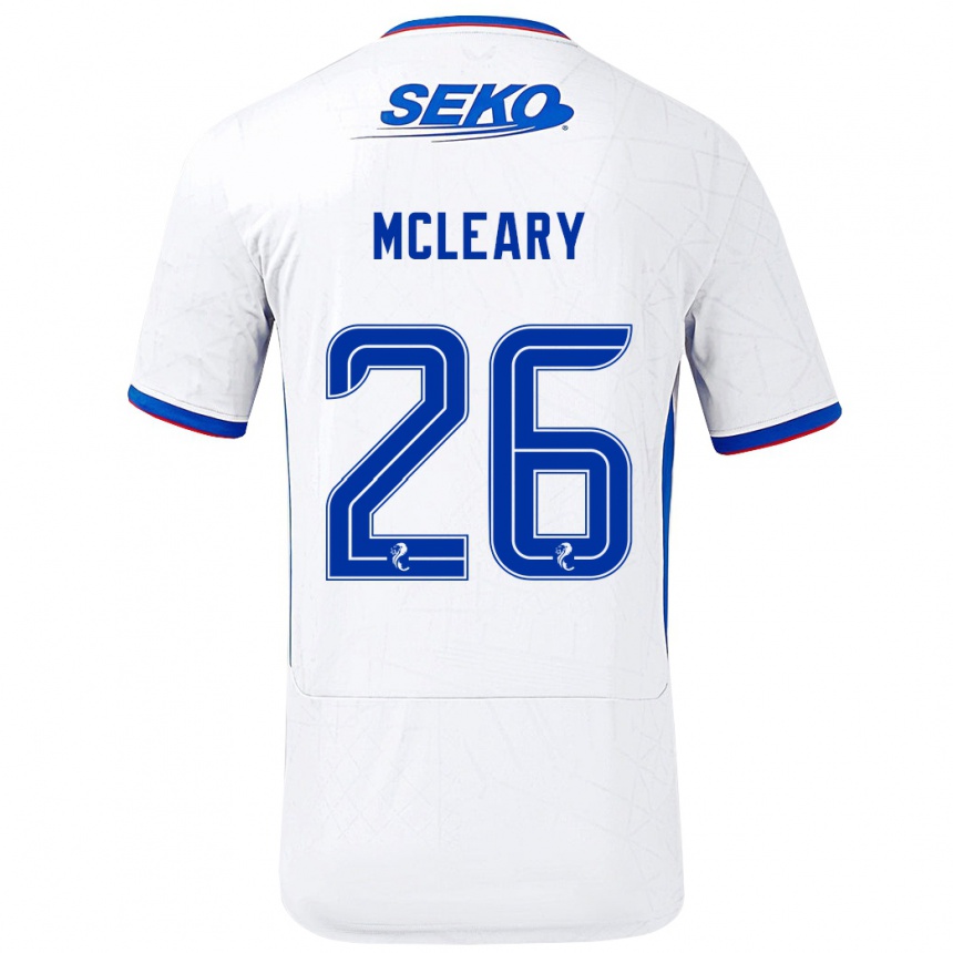 Niño Fútbol Camiseta Jodi Mcleary #26 Blanco Azul 2ª Equipación 2024/25