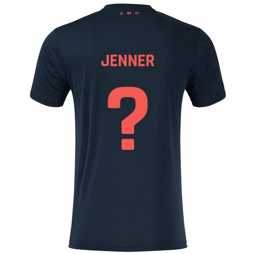 Niño Fútbol Camiseta Ivar Jenner #0 Negro Rojo 2ª Equipación 2024/25