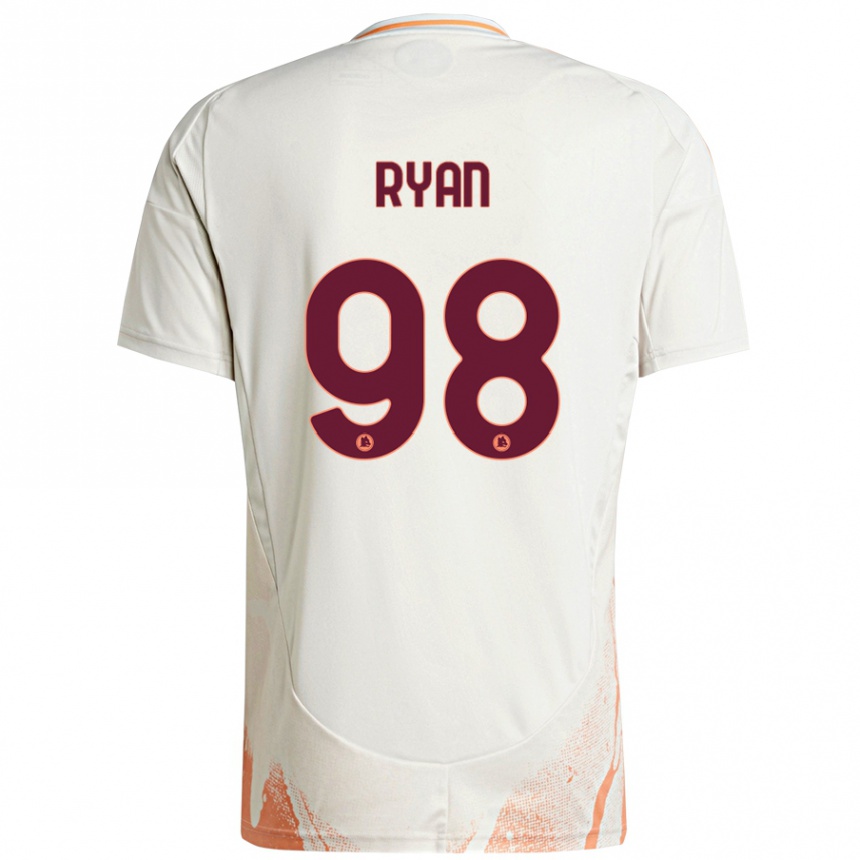 Niño Fútbol Camiseta Mathew Ryan #98 Crema Blanco Naranja 2ª Equipación 2024/25