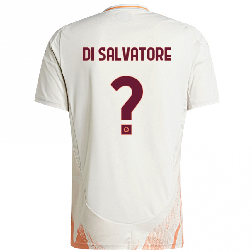 Niño Fútbol Camiseta Diego Di Salvatore #0 Crema Blanco Naranja 2ª Equipación 2024/25