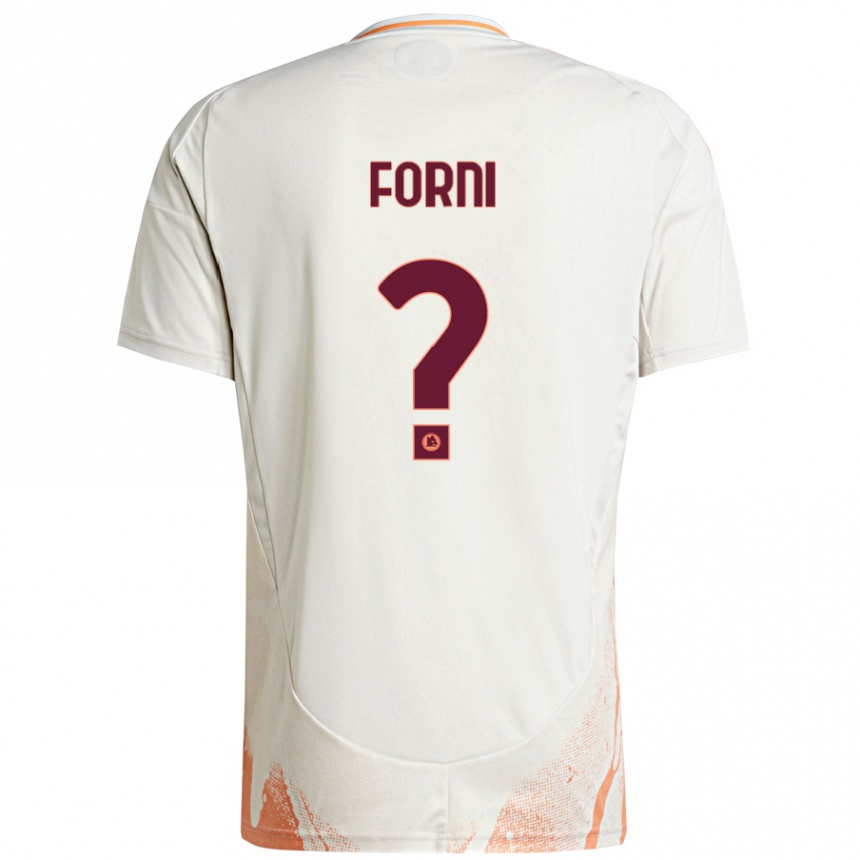 Niño Fútbol Camiseta Matteo Forni #0 Crema Blanco Naranja 2ª Equipación 2024/25