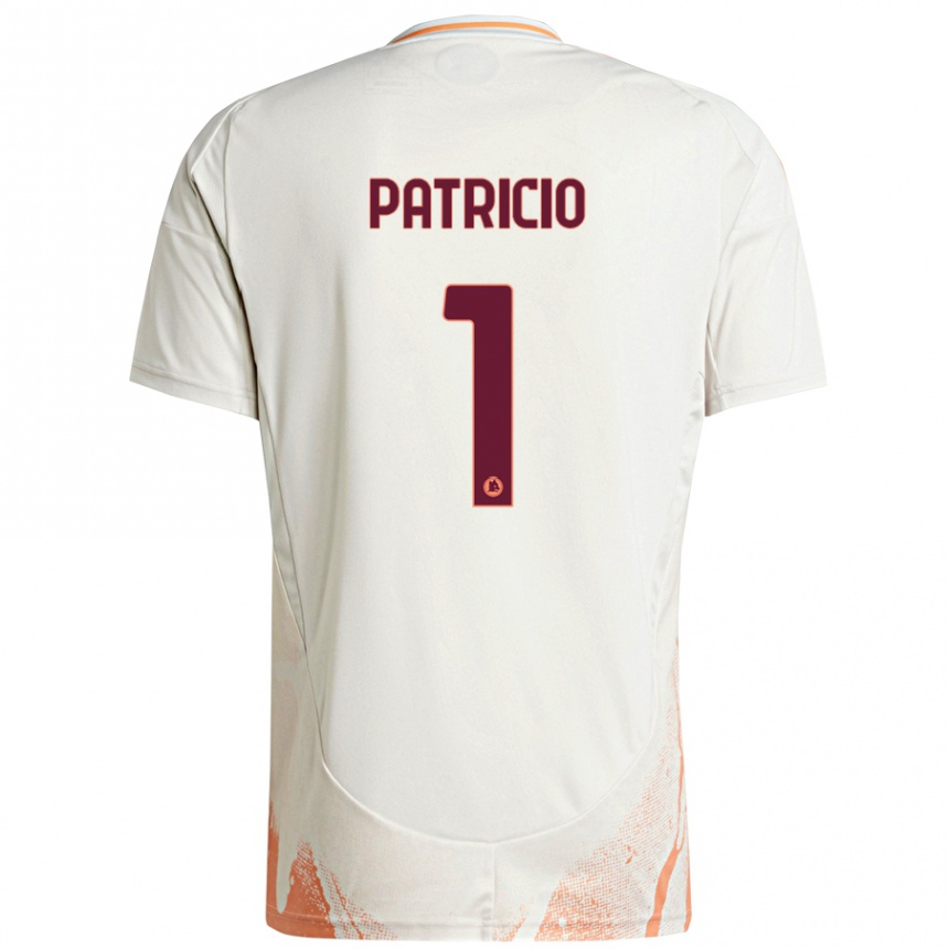 Niño Fútbol Camiseta Rui Patrício #1 Crema Blanco Naranja 2ª Equipación 2024/25