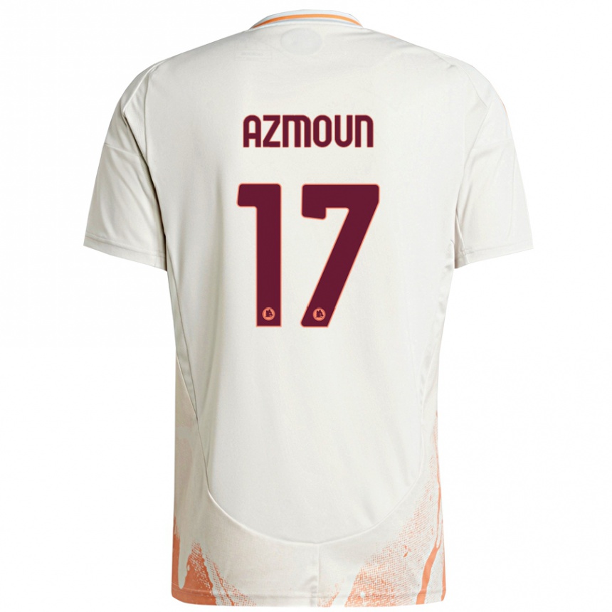 Niño Fútbol Camiseta Sardar Azmoun #17 Crema Blanco Naranja 2ª Equipación 2024/25