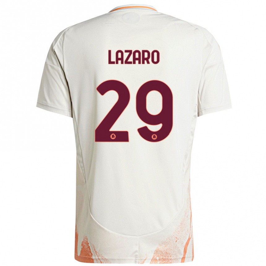 Niño Fútbol Camiseta Paloma Lazaro #29 Crema Blanco Naranja 2ª Equipación 2024/25