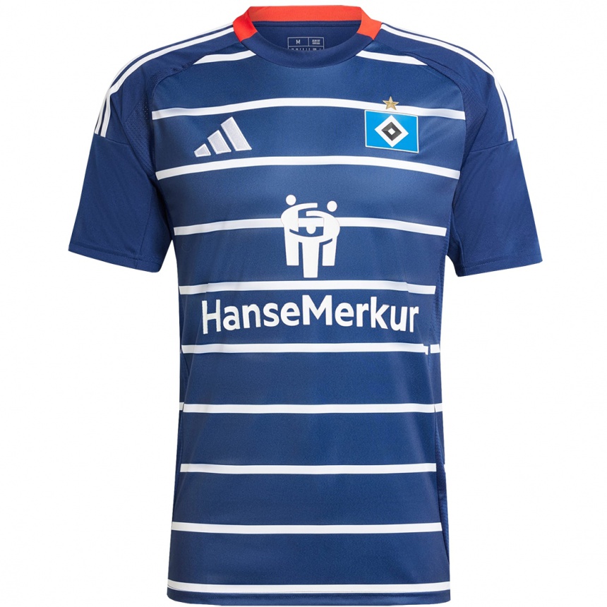 Niño Fútbol Camiseta Tjark Hildebrandt #24 Azul Oscuro 2ª Equipación 2024/25