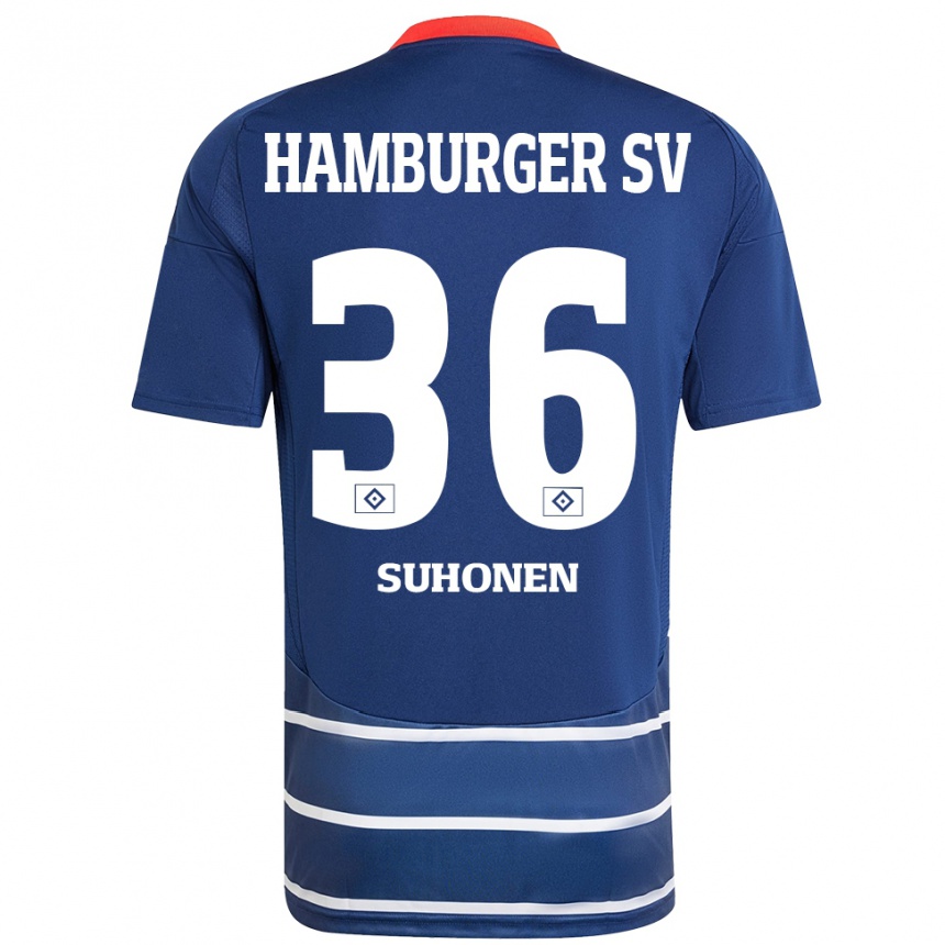 Niño Fútbol Camiseta Anssi Suhonen #36 Azul Oscuro 2ª Equipación 2024/25