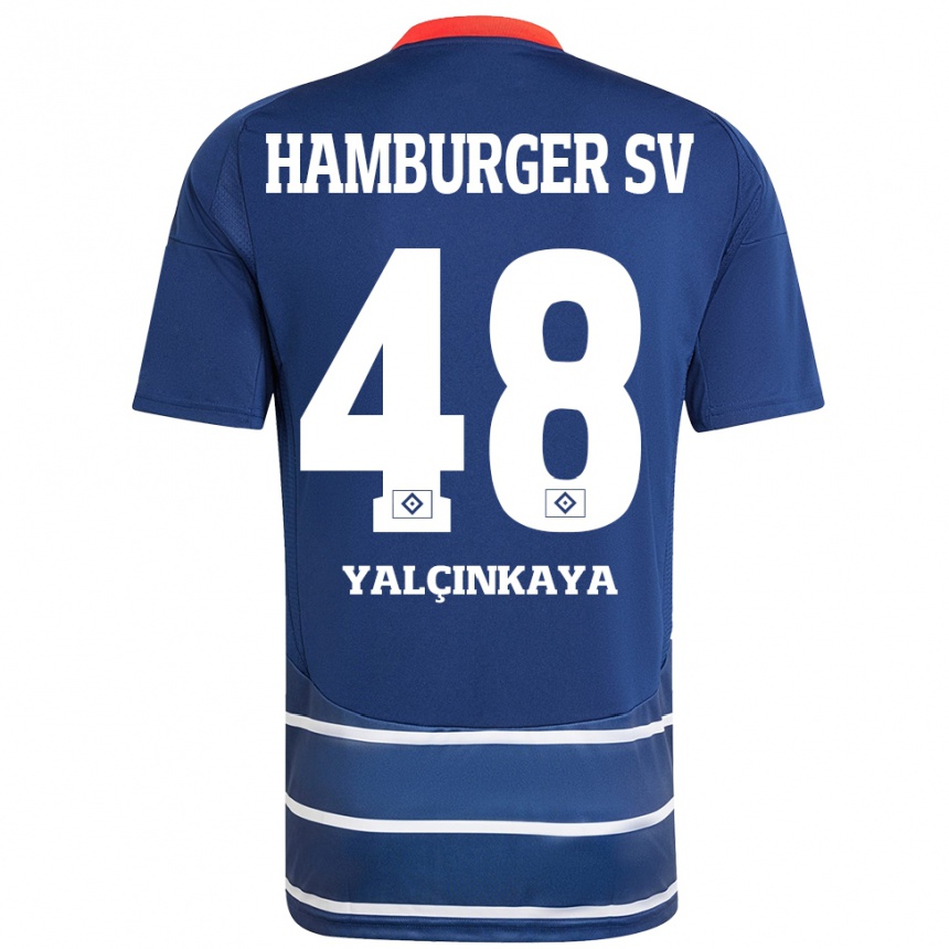 Niño Fútbol Camiseta Bilal Yalcinkaya #48 Azul Oscuro 2ª Equipación 2024/25