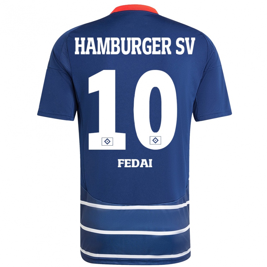 Niño Fútbol Camiseta Martin Fedai #10 Azul Oscuro 2ª Equipación 2024/25