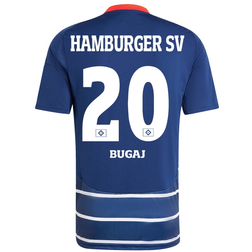 Niño Fútbol Camiseta Jan-Luca Bugaj #20 Azul Oscuro 2ª Equipación 2024/25