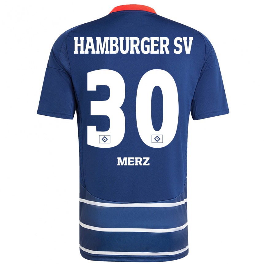 Niño Fútbol Camiseta Selma Merz #30 Azul Oscuro 2ª Equipación 2024/25