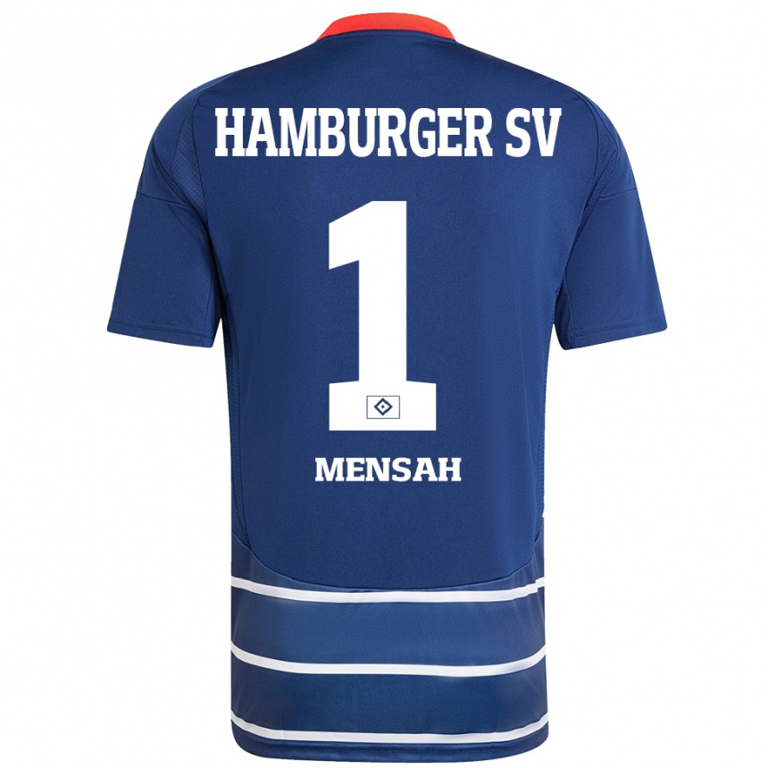 Niño Fútbol Camiseta Steven Mensah #1 Azul Oscuro 2ª Equipación 2024/25