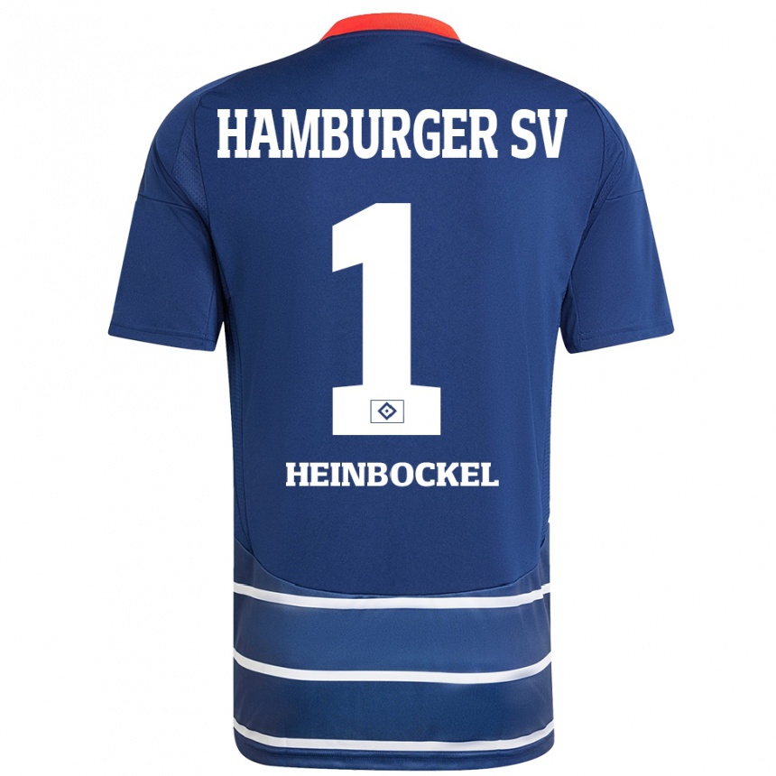 Niño Fútbol Camiseta Simon Heinbockel #1 Azul Oscuro 2ª Equipación 2024/25