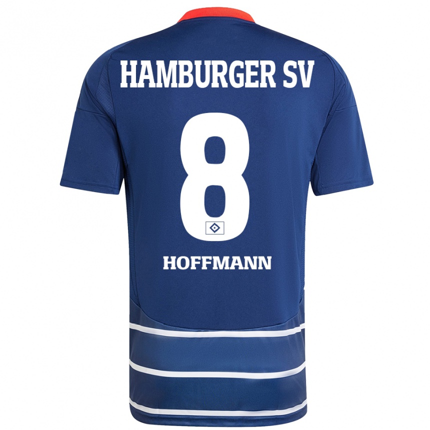 Niño Fútbol Camiseta Nick Hoffmann #8 Azul Oscuro 2ª Equipación 2024/25