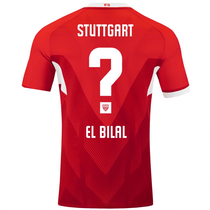 Niño Fútbol Camiseta El Bilal Touré #0 Rojo Blanco 2ª Equipación 2024/25