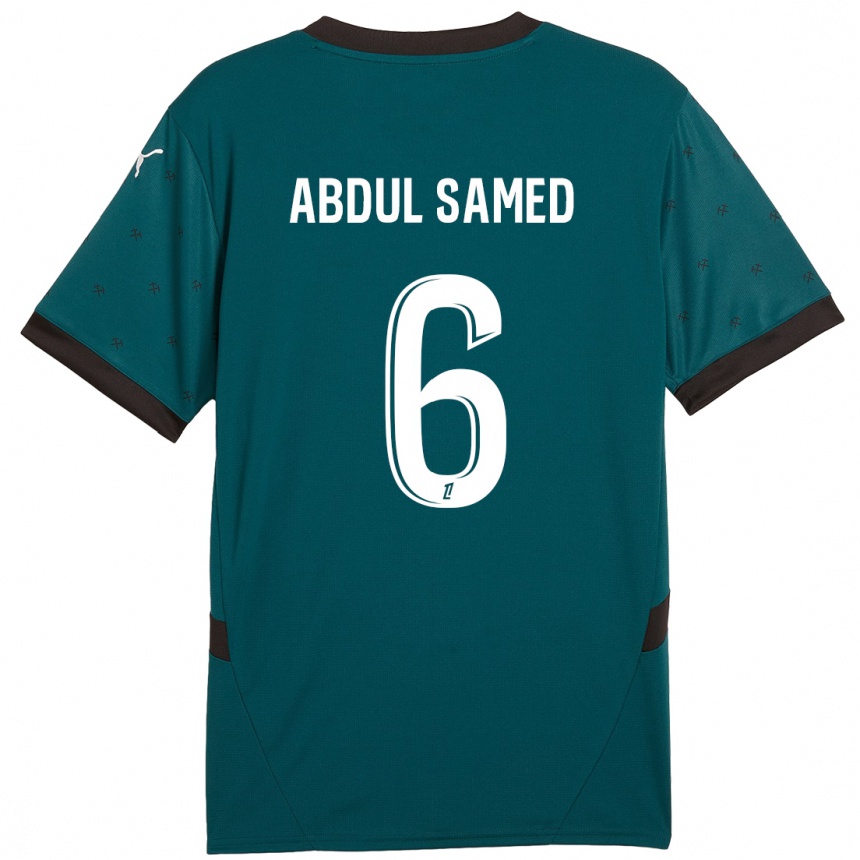 Niño Fútbol Camiseta Salis Abdul Samed #6 Verde Oscuro 2ª Equipación 2024/25