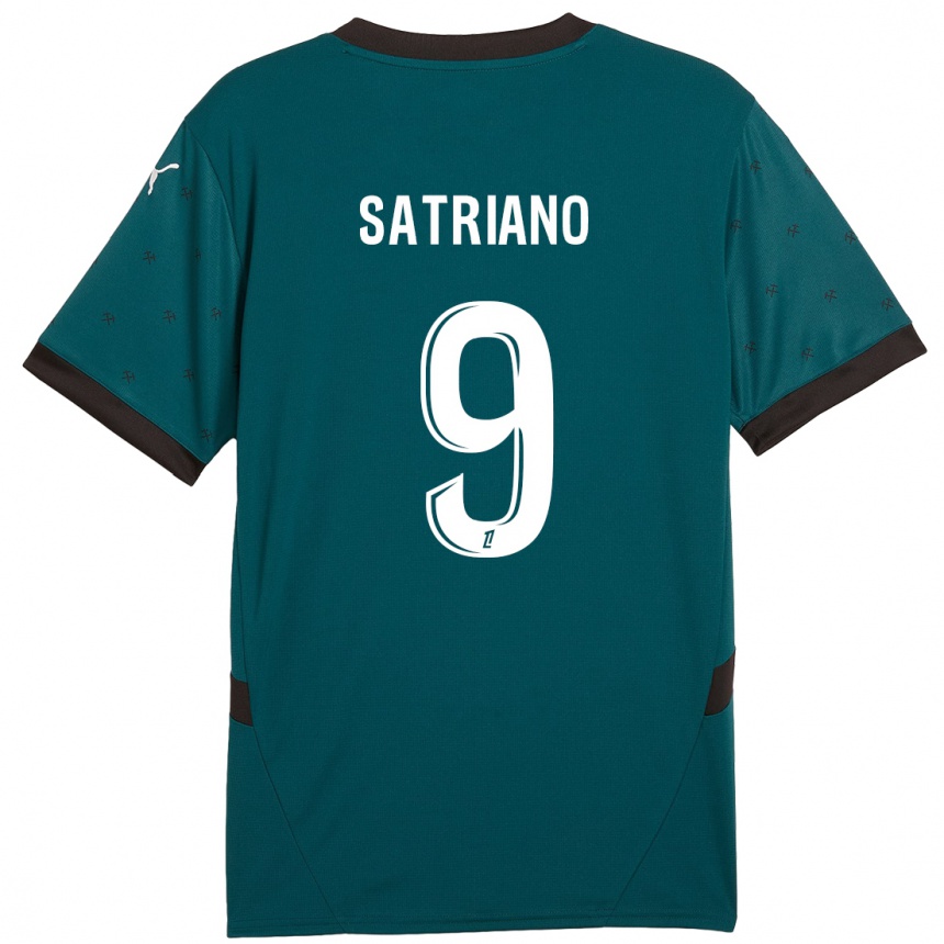 Niño Fútbol Camiseta Martín Satriano #9 Verde Oscuro 2ª Equipación 2024/25