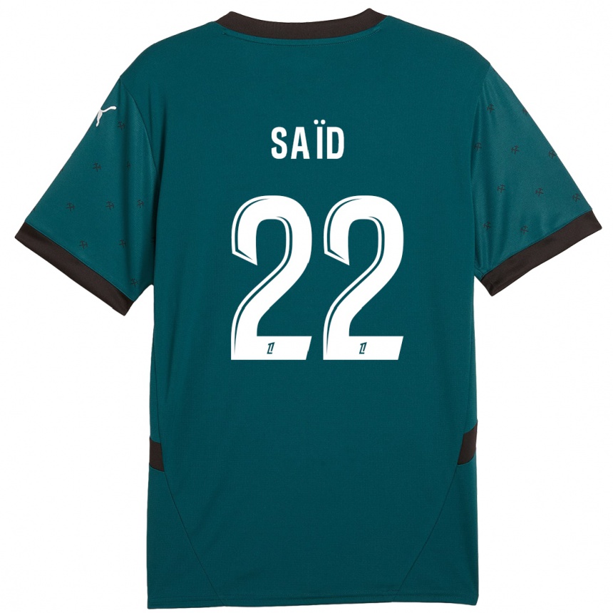 Niño Fútbol Camiseta Wesley Saïd #22 Verde Oscuro 2ª Equipación 2024/25