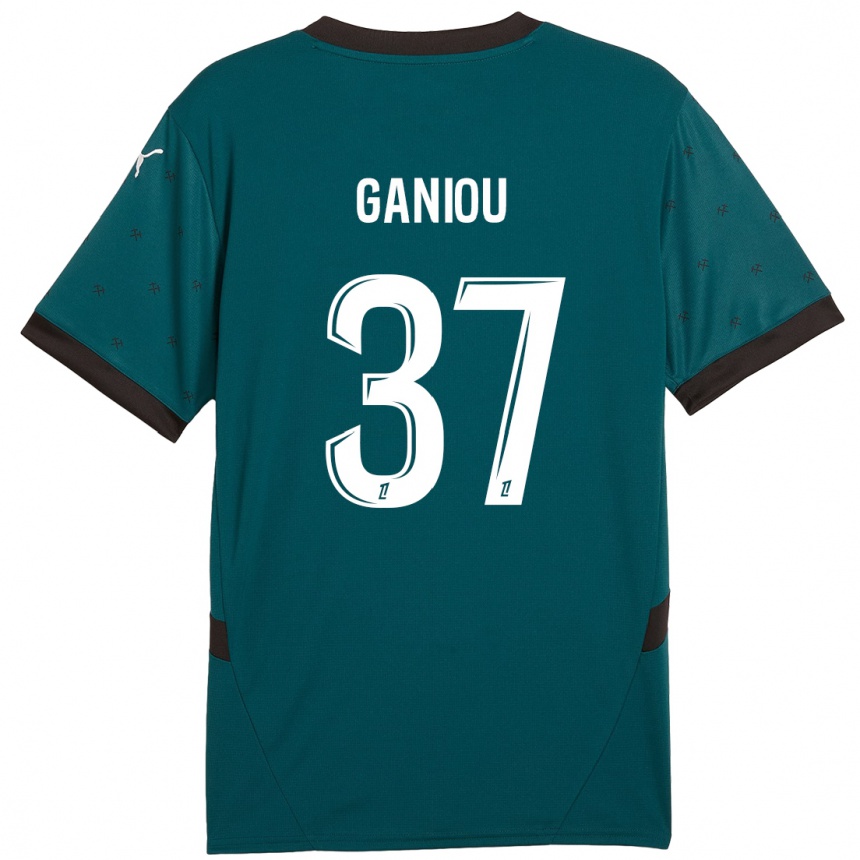 Niño Fútbol Camiseta Ismaëlo Ganiou #37 Verde Oscuro 2ª Equipación 2024/25