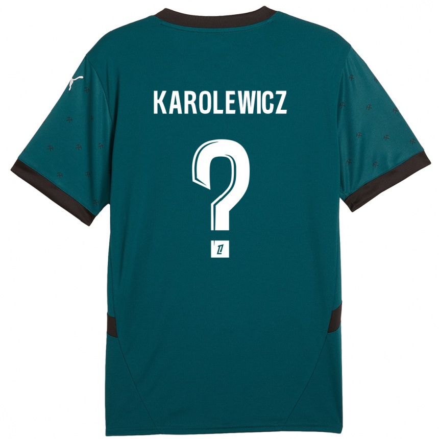 Niño Fútbol Camiseta Roman Karolewicz #0 Verde Oscuro 2ª Equipación 2024/25