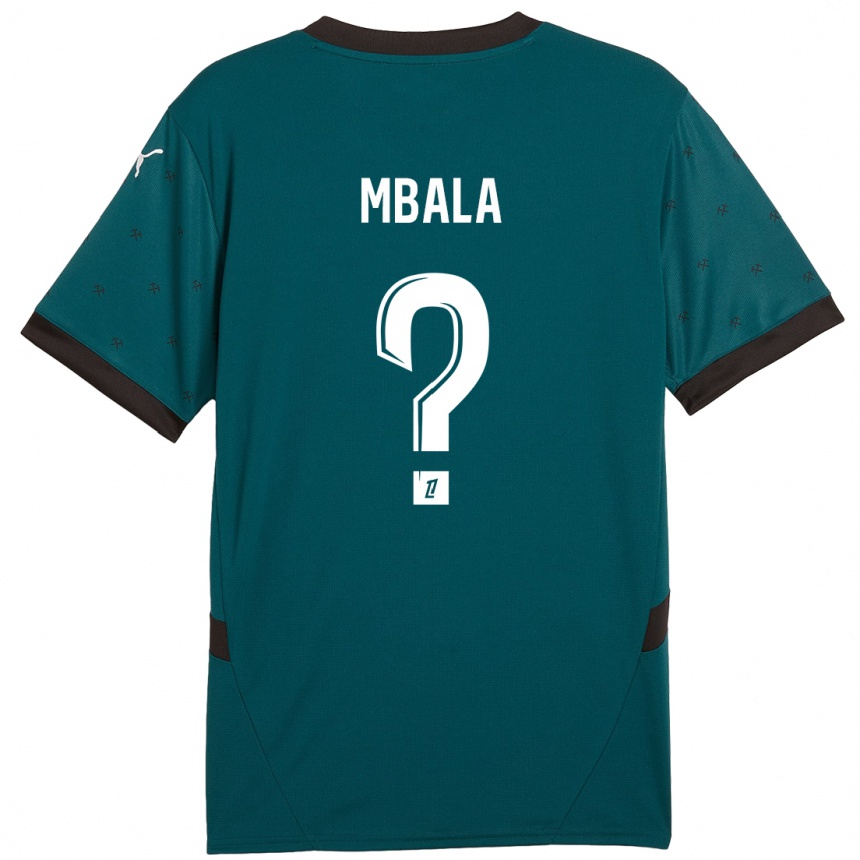 Niño Fútbol Camiseta Keny Mbala #0 Verde Oscuro 2ª Equipación 2024/25