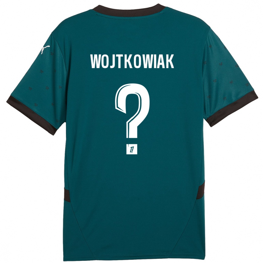 Niño Fútbol Camiseta Valentin Wojtkowiak #0 Verde Oscuro 2ª Equipación 2024/25