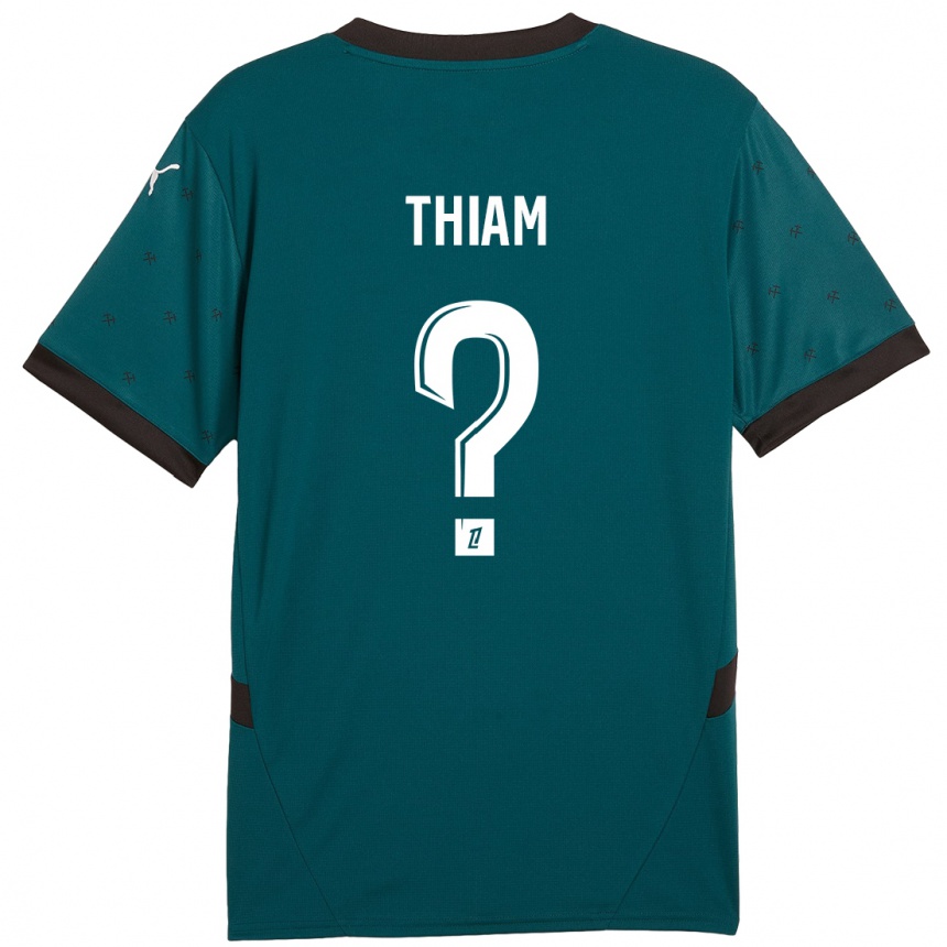 Niño Fútbol Camiseta Mamadou Thiam #0 Verde Oscuro 2ª Equipación 2024/25