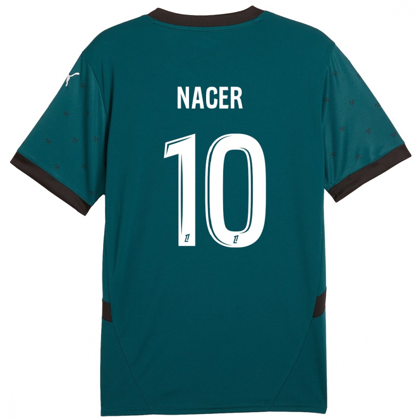 Niño Fútbol Camiseta Myriem Nacer #10 Verde Oscuro 2ª Equipación 2024/25