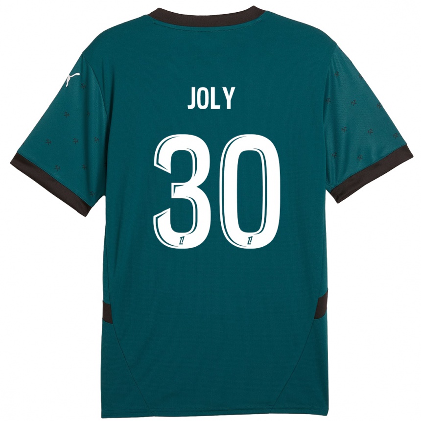 Niño Fútbol Camiseta Blandine Joly #30 Verde Oscuro 2ª Equipación 2024/25