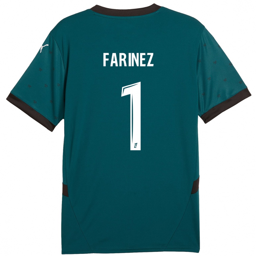 Niño Fútbol Camiseta Wuilker Fariñez #1 Verde Oscuro 2ª Equipación 2024/25