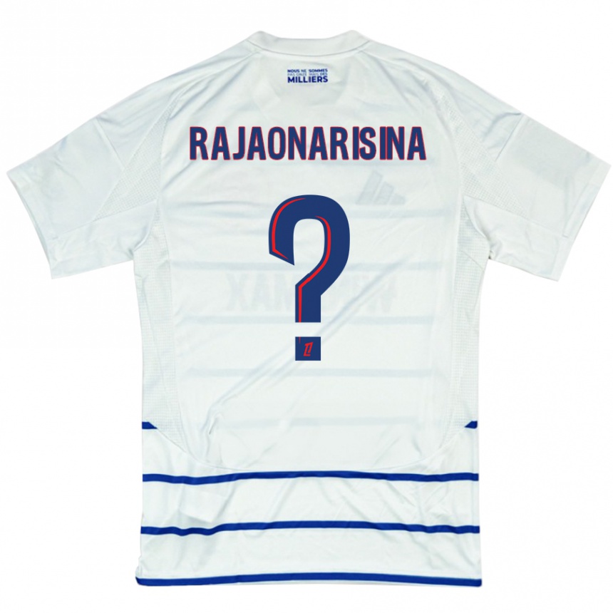 Niño Fútbol Camiseta Noah Rajaonarisina #0 Blanco Azul 2ª Equipación 2024/25