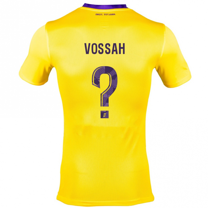 Niño Fútbol Camiseta Alexis Vossah #0 Amarillo Morado 2ª Equipación 2024/25