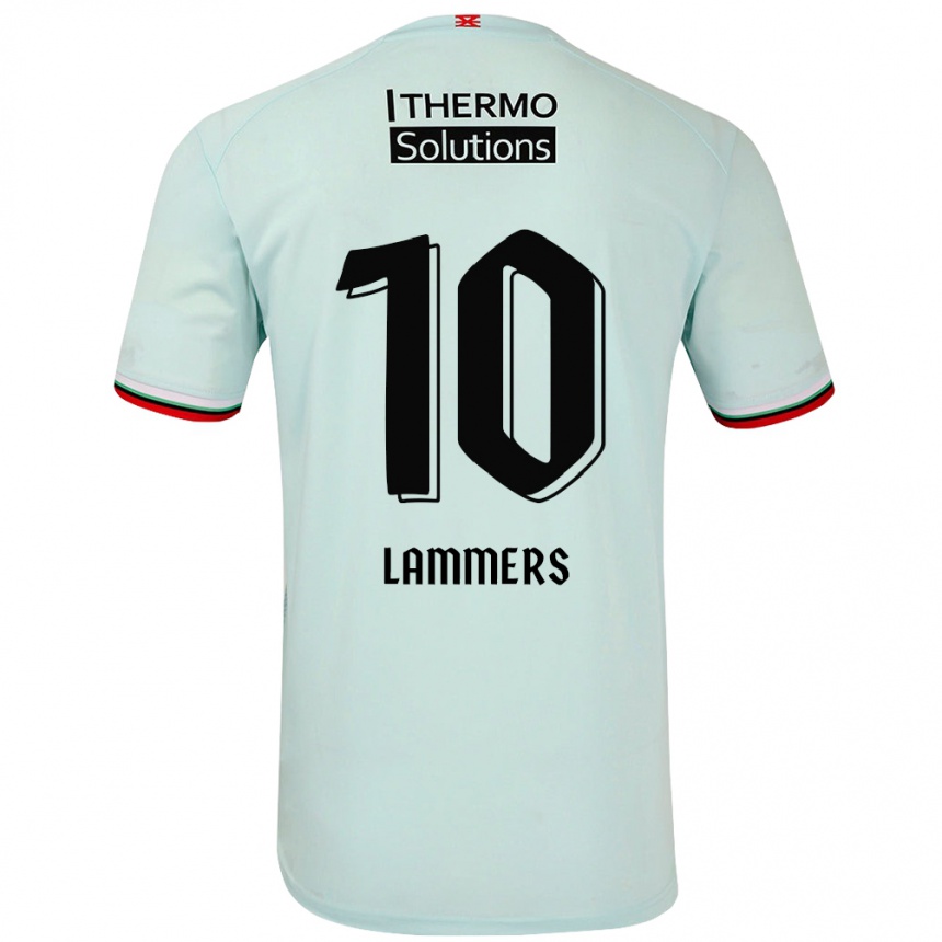 Niño Fútbol Camiseta Sam Lammers #10 Verde Claro 2ª Equipación 2024/25