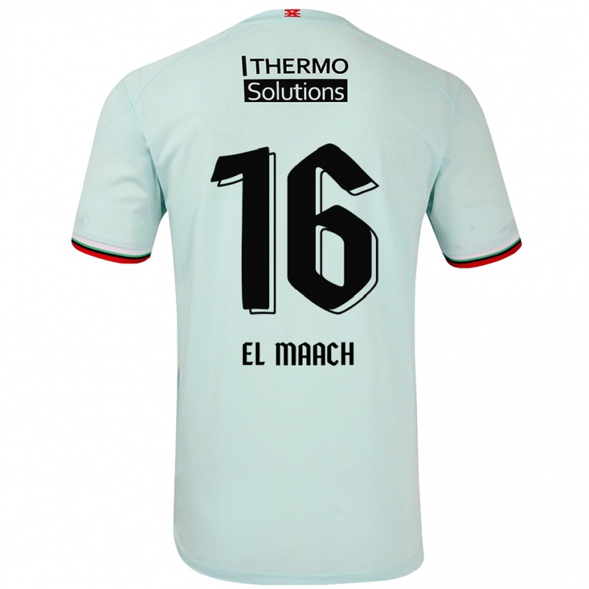 Niño Fútbol Camiseta Issam El Maach #16 Verde Claro 2ª Equipación 2024/25