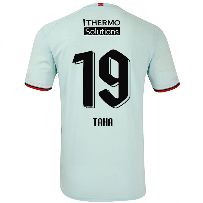 Niño Fútbol Camiseta Younes Taha #19 Verde Claro 2ª Equipación 2024/25