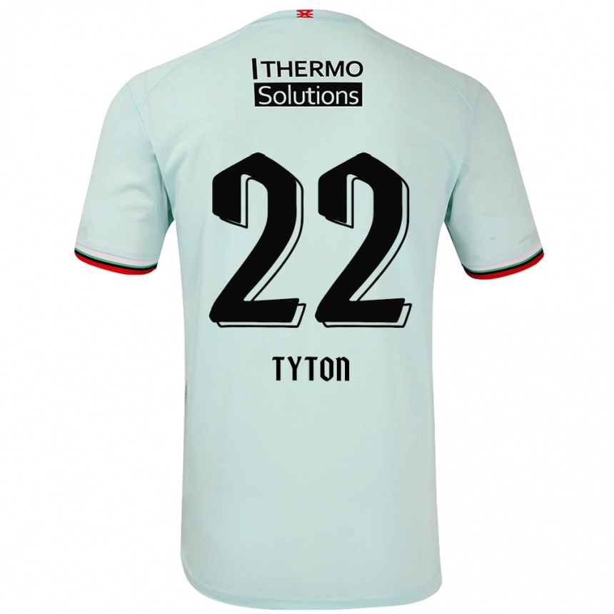 Niño Fútbol Camiseta Przemyslaw Tyton #22 Verde Claro 2ª Equipación 2024/25