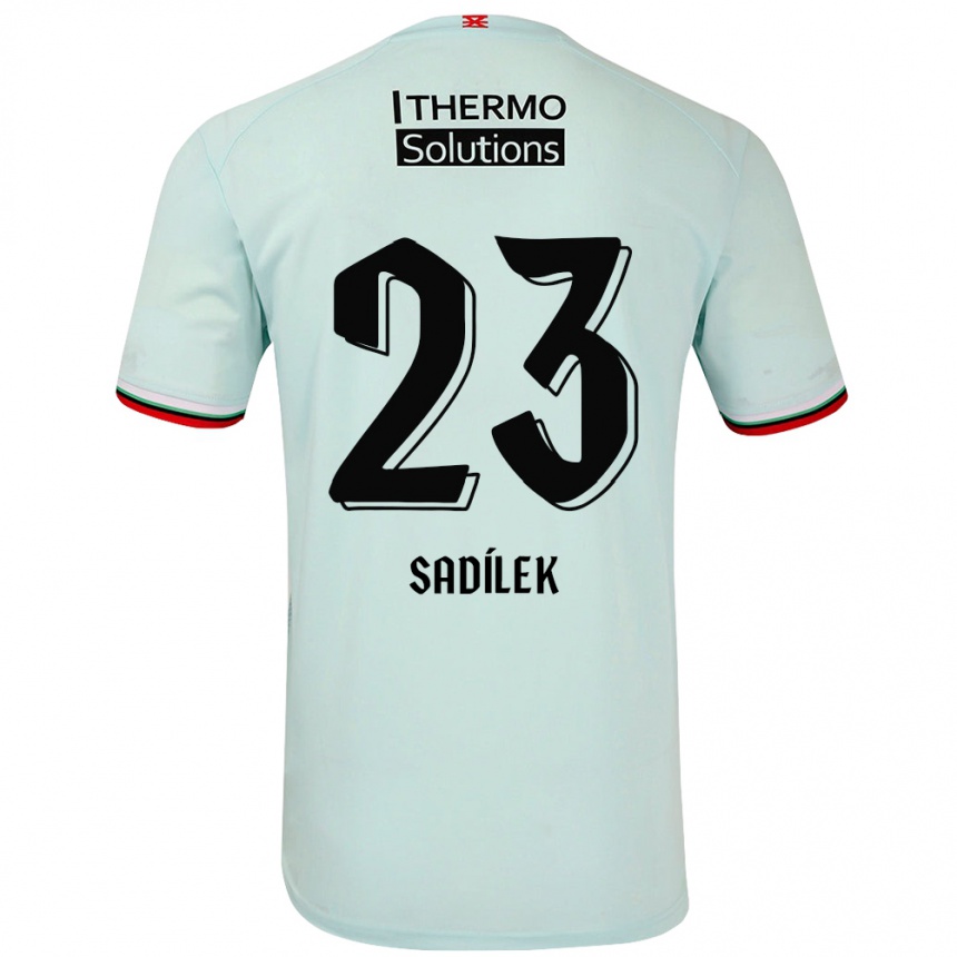 Niño Fútbol Camiseta Michal Sadilek #23 Verde Claro 2ª Equipación 2024/25